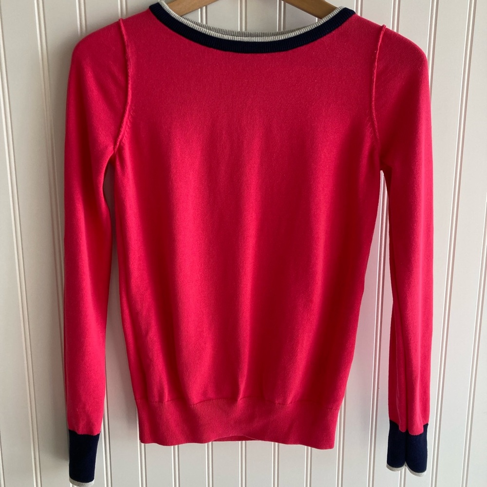Gap Women's Pink/Navy Sweater   Excellent Used Condition - No Flaws  Size XS